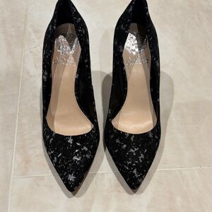 Vince Camuto Black and Metallic Women's Heels